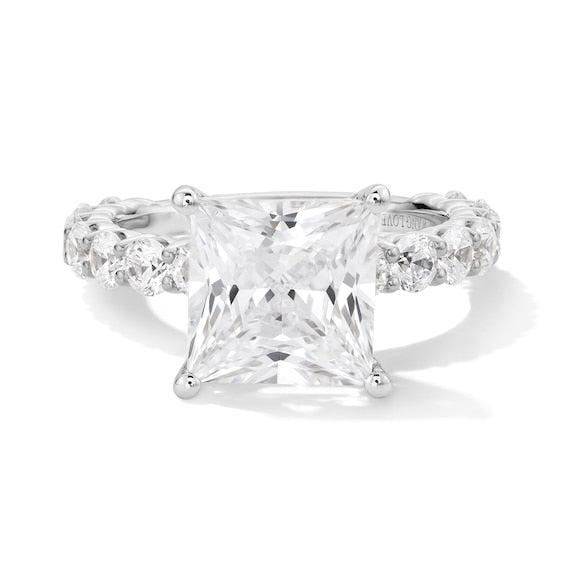 Vera Wang Love Collection 5-1/2 CT. T.W. Princess-Cut Certified Lab-Grown Diamond Engagement Ring in 14K White Gold