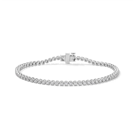 1 CT. T.W. Certified Lab-Grown Diamond Tennis Bracelet in Sterling Silver (F/VS2)