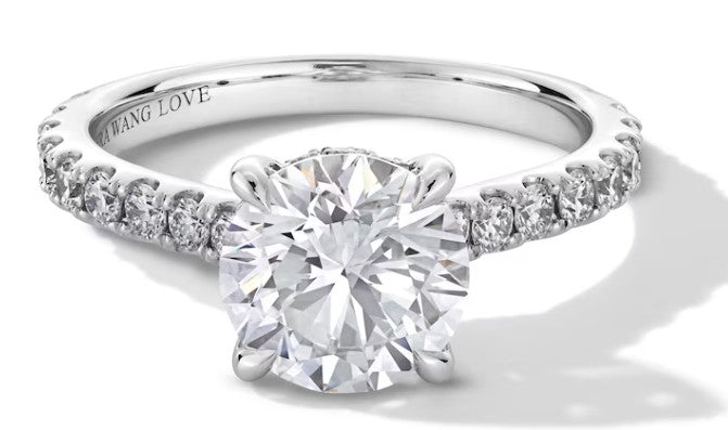 Vera Wang Love Collection 2-3/4 CT. T.W. Certified Lab-Grown Diamond Engagement Ring in 14K White Gold (F/VS2)