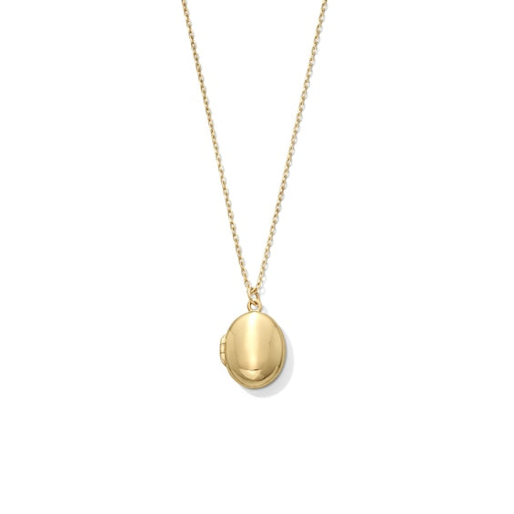 Oval Locket in 10K Gold