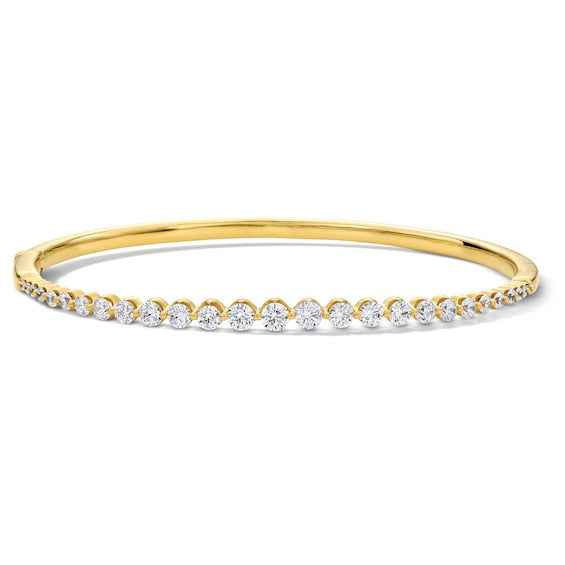 2 CT. T.W. Certified Lab-Grown Diamond Bangle in 10K Gold (F/VS2)