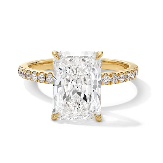 4-1/4 CT. T.W. Radiant-Cut Certified Lab-Grown Diamond Engagement Ring in 14K Gold (F/VS2)