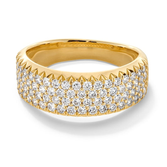 1 CT. T.W. Certified Lab-Grown Diamond Multi-Row Band in 10K Gold (F/VS2)