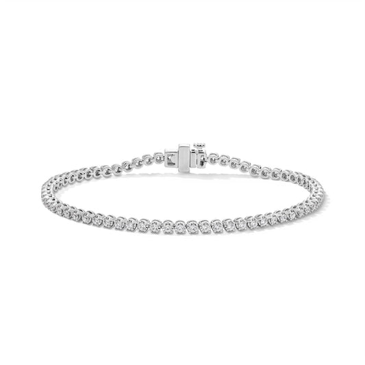 1 CT. T.W. Certified Lab-Grown Diamond Tennis Bracelet in Sterling Silver (F/VS2)